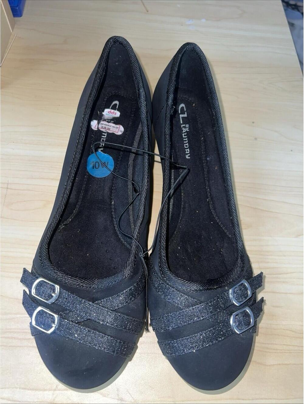 Chinese Laundry Flats Ballet Shoes Women's 10w  Black Strap